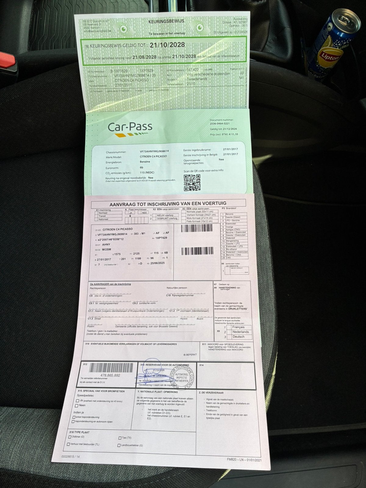 Citroen c 4 grand Picasso 2017euro6 b 147.xxx km, Auto's, Particulier, C4, Te koop, Benzine