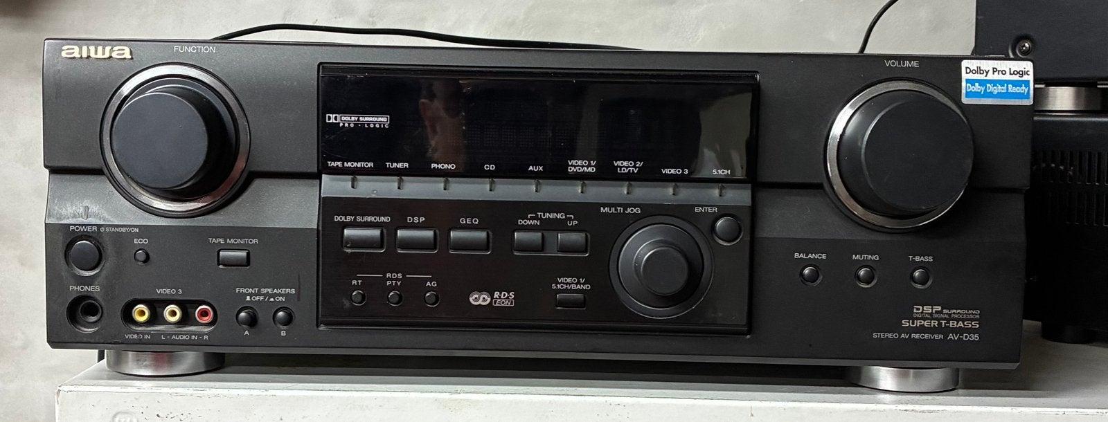 Aiwa versterker dolby surround met nazicht nodig, Audio, Tv en Foto, Ophalen of Verzenden, Zo goed als nieuw, Stereo
