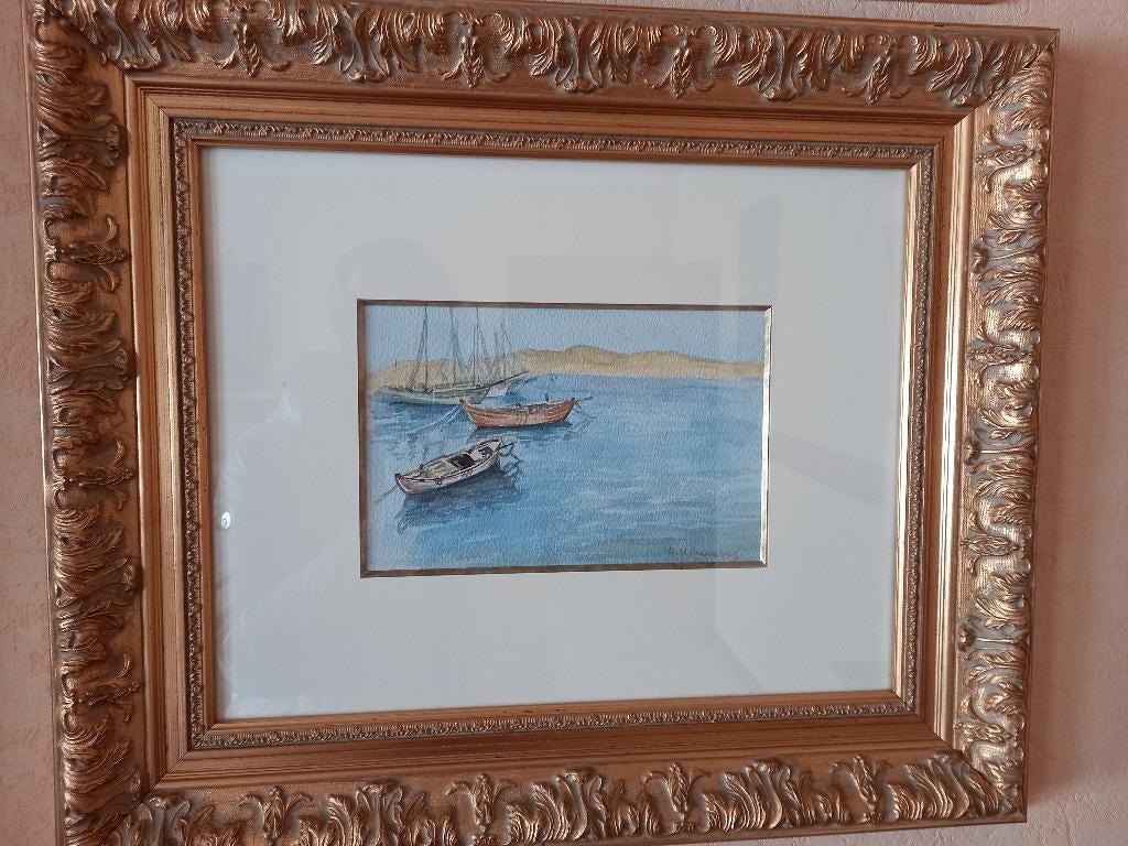 Schilderij boten, Enlèvement