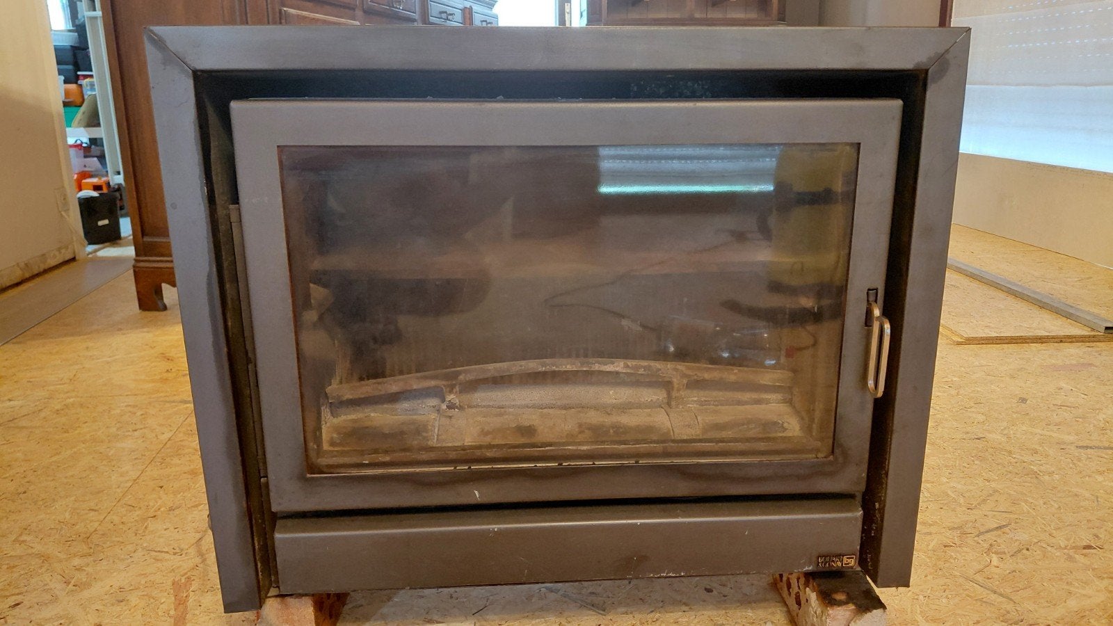 Inbouwhaard, Huis en Inrichting, Kachels, Gebruikt, Inbouw, Houtkachel, Hout, Ophalen