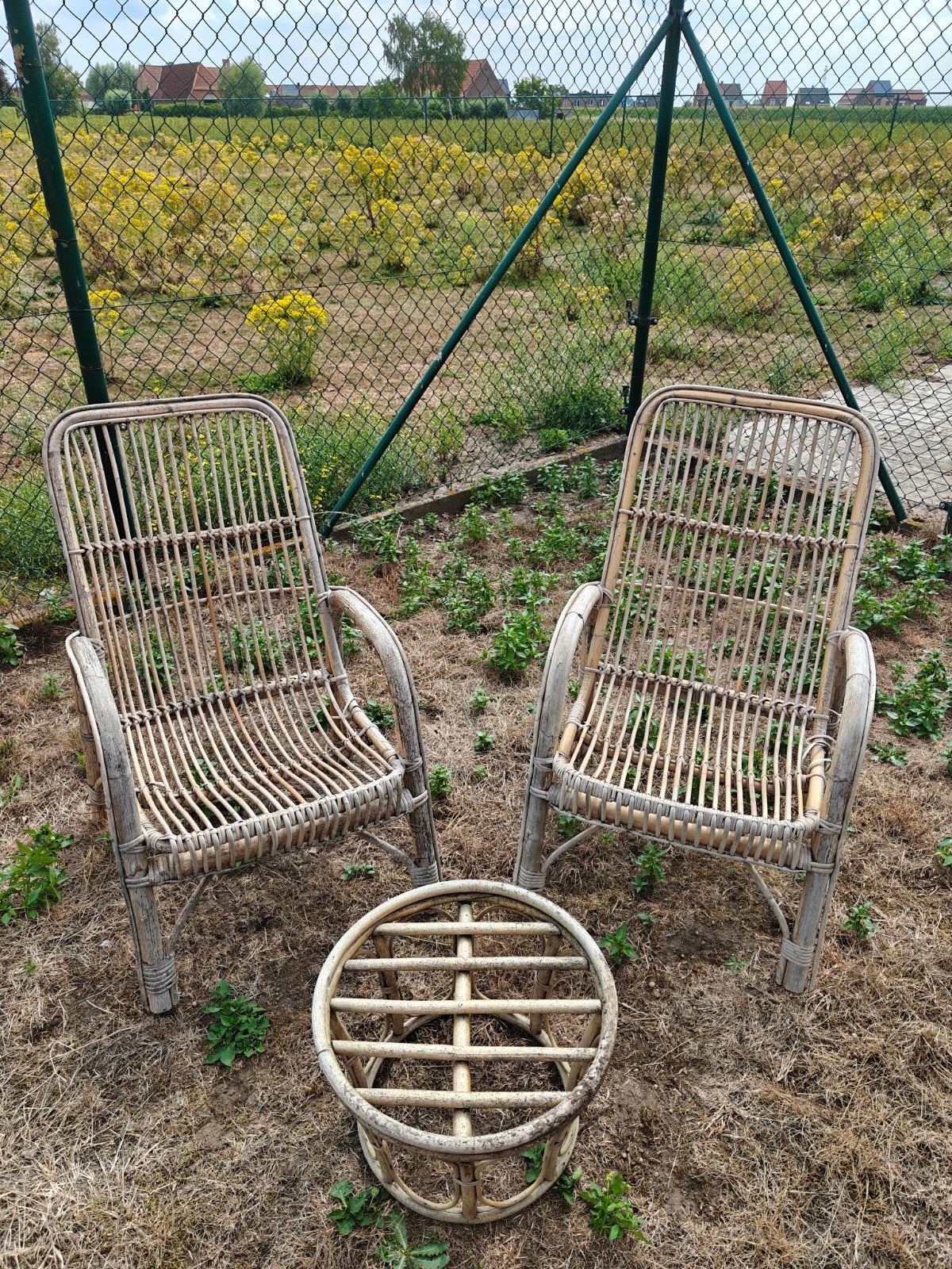 Bamboe tuinset, Tuin en Terras, Ophalen, Gebruikt