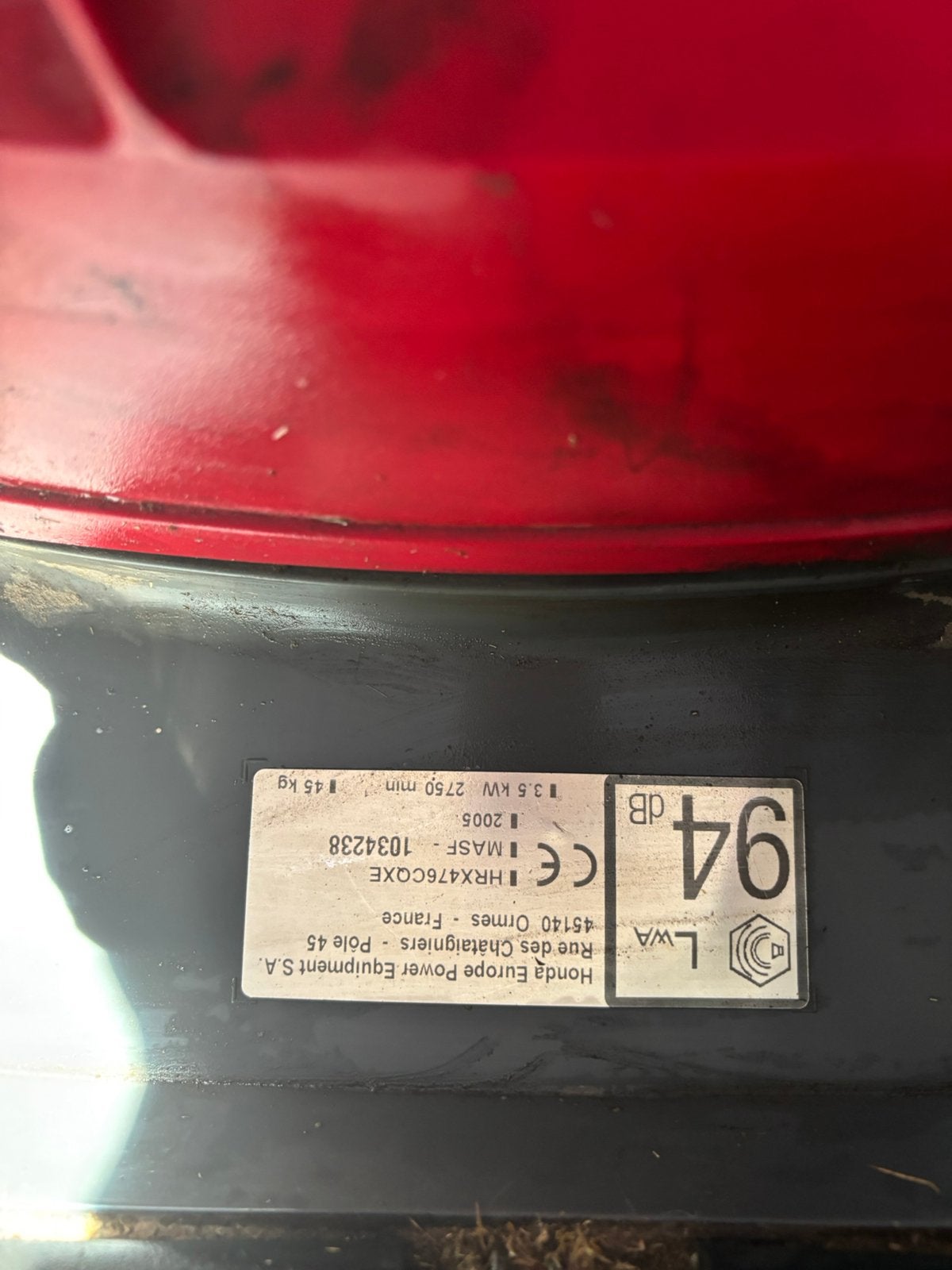 TONDEUSE À GAZON HONDA HRX 476CQXE MASF-1034238 2005, Jardin & Terrasse, Tondeuses à gazon, Tondeuses à gazon à essence, Utilisé