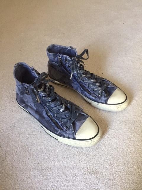 Converse all stars camouflage blauw, Blauw, Ophalen of Verzenden, Converse all stars, Gedragen