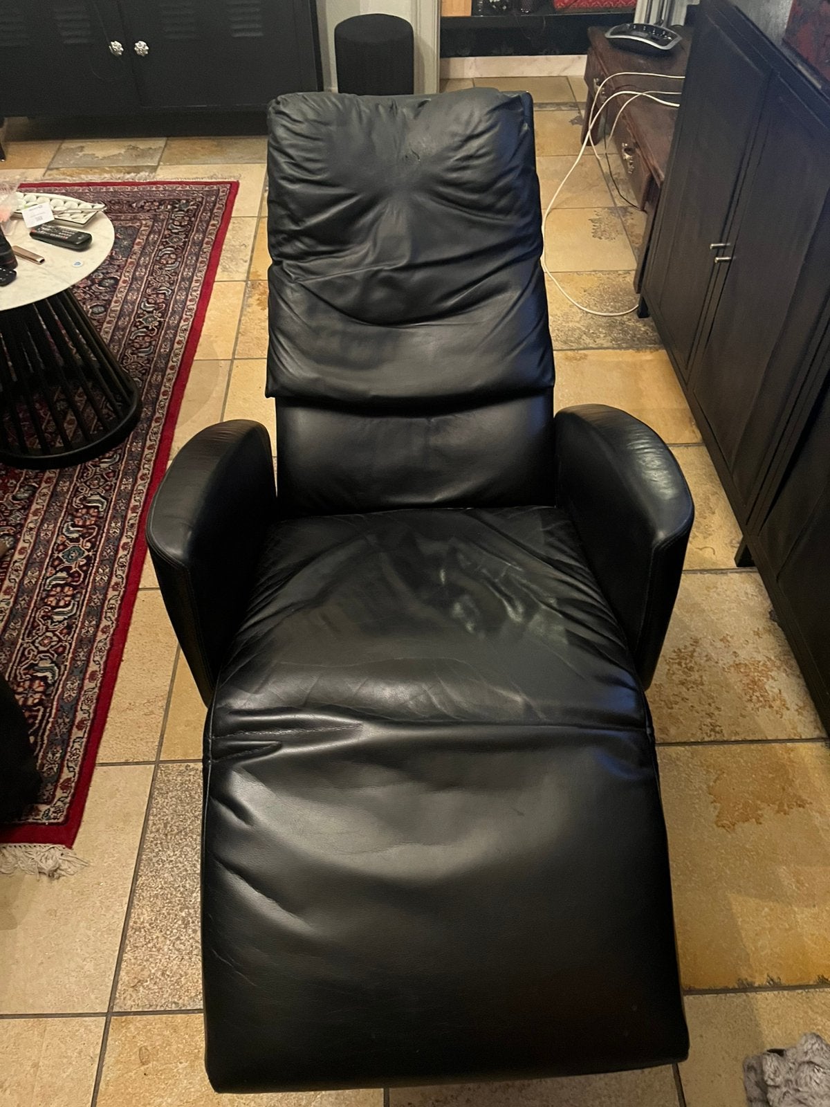 Relax zetel, Huis en Inrichting, Ophalen, Gebruikt, Design, Leer
