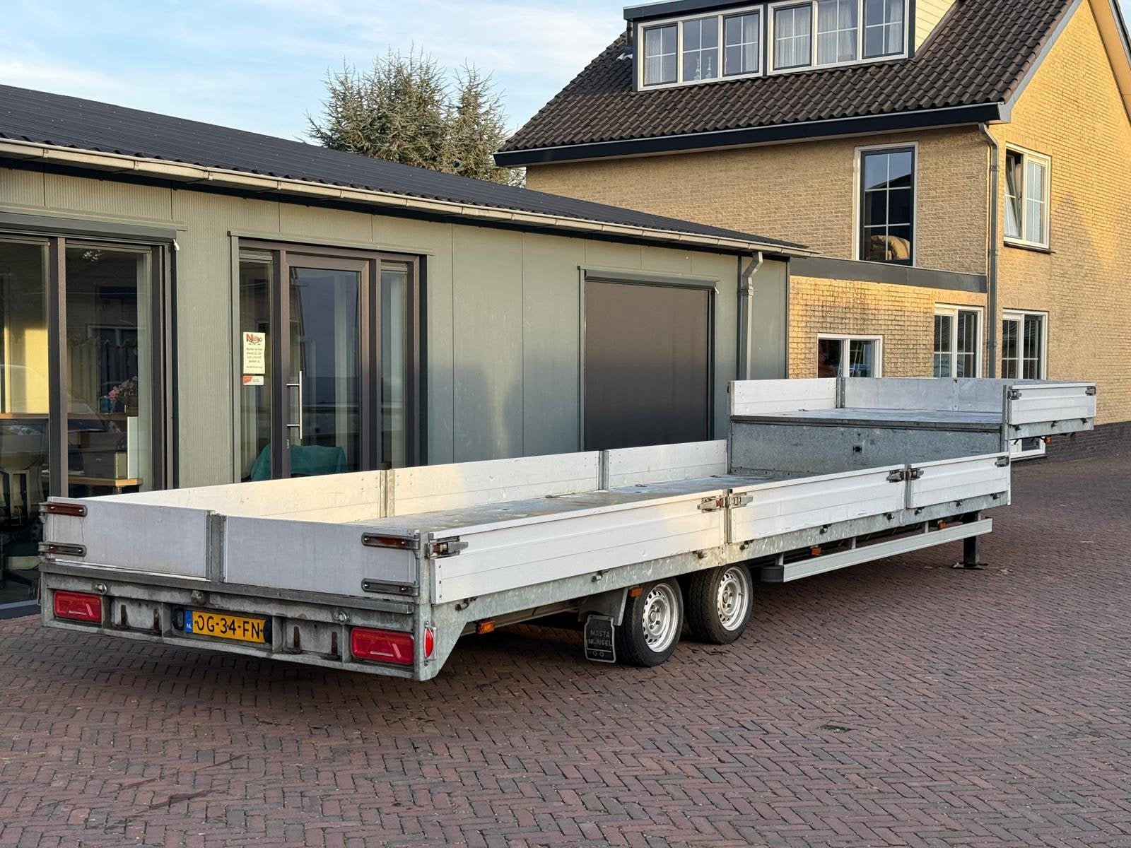VELDHUIZEN Dieplader Be Oplegger | 10 Meter | 2660KG Laadver, Overige brandstoffen, Aanhangers en Opleggers, Te koop, BTW verrekenbaar