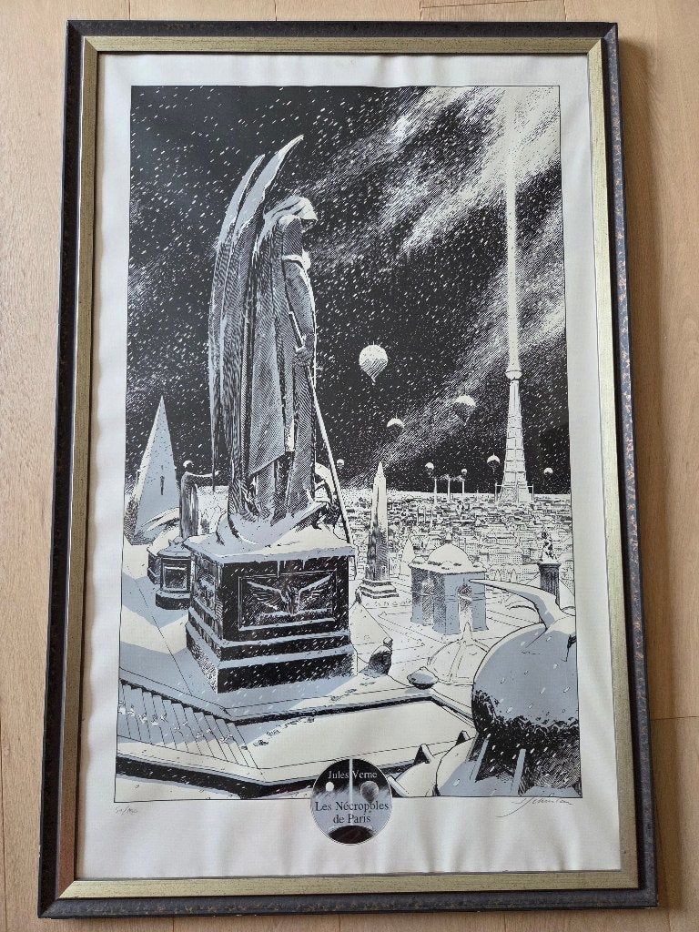 Sérigraphie François Schuiten – Les nécropoles de Paris, Sérigraphie, Autres sujets, Enlèvement, Numéroté