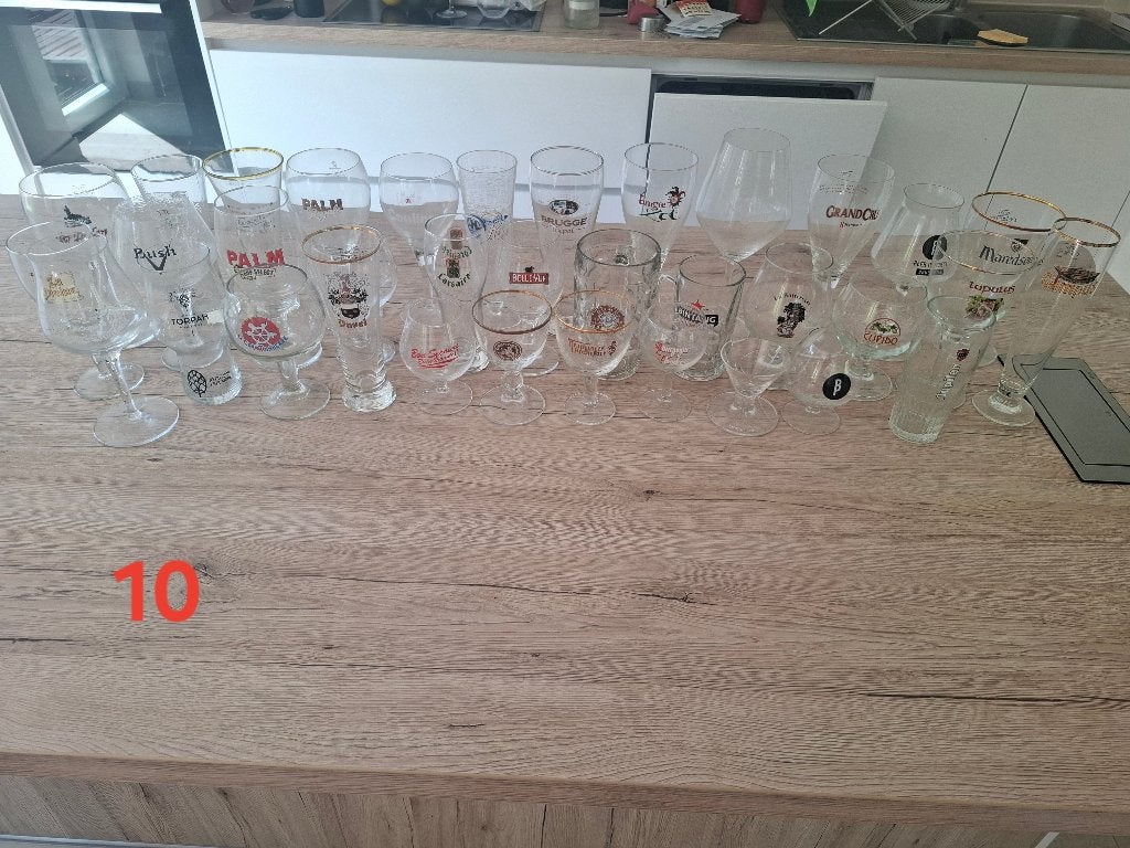 Lot de verres à bière – nombreuses marques belges, Collections, Enlèvement, Comme neuf, Verre ou Verres, Autres marques