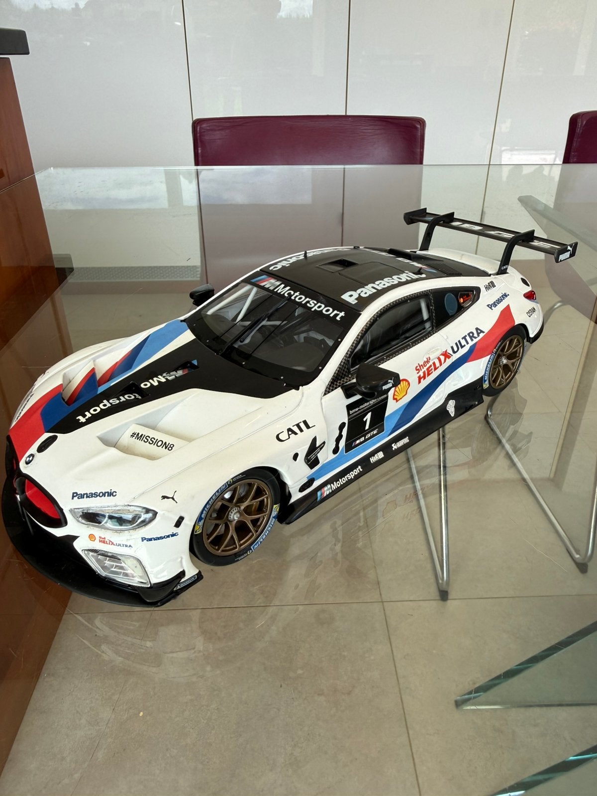 BMW 8 SERIES M8 GTE TEAM BMW  MISSION 8 N 1 RACING 2019, Enlèvement ou Envoi, Comme neuf