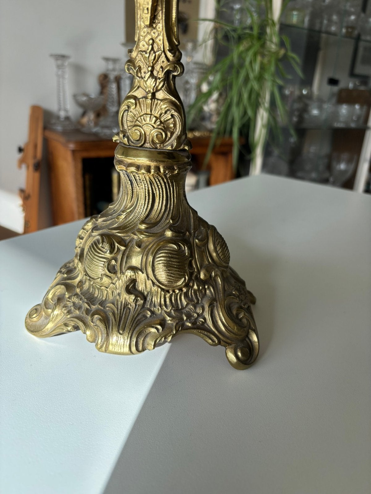 Groot bronzen kruisbeeld 1,96kg, Antiek en Kunst, Ophalen