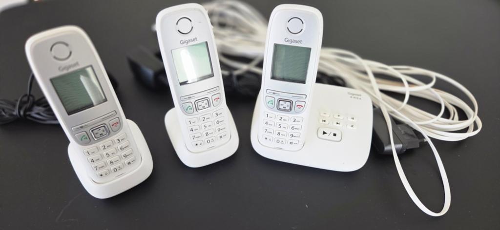 Kit GIGASET A415 complet pour 3 téléphones, Télécoms, Téléphones fixes | Combinés & sans fil, Enlèvement
