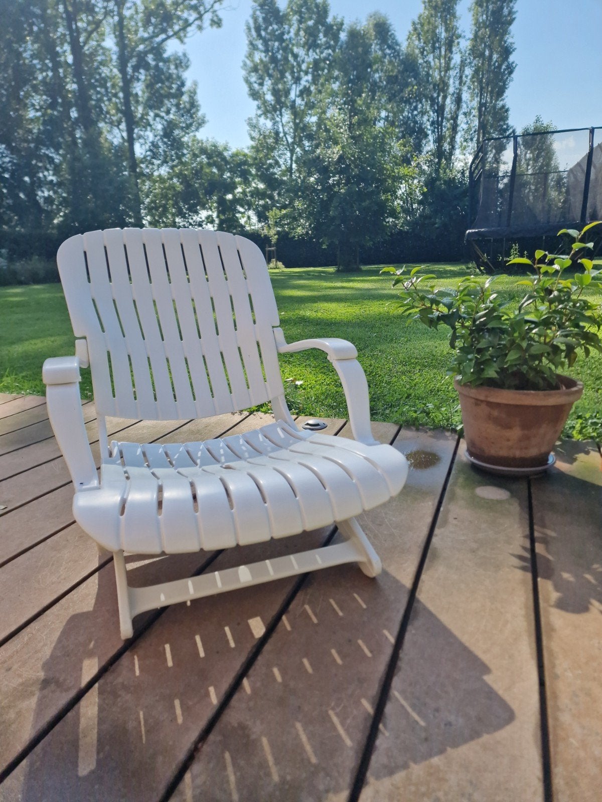 Lage patio / deck chair, Tuin en Terras, Ophalen, Kunststof