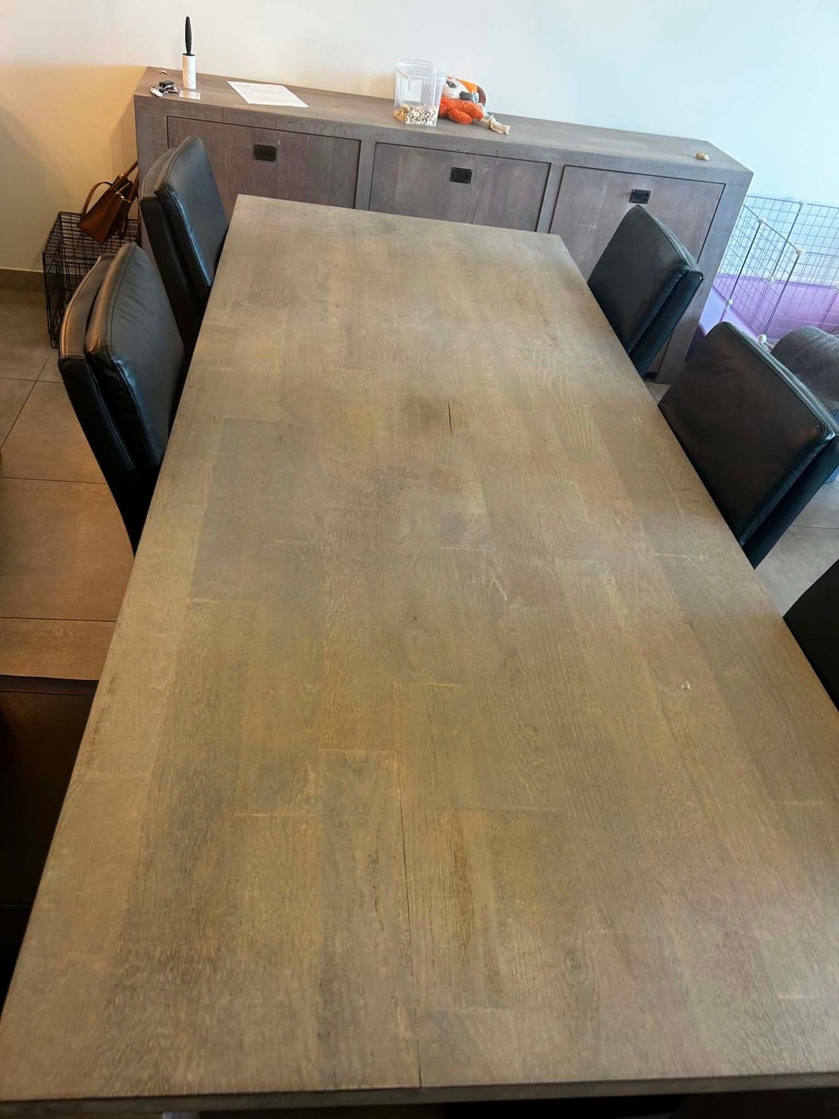 Eettafel + 6 stoelen, Ophalen