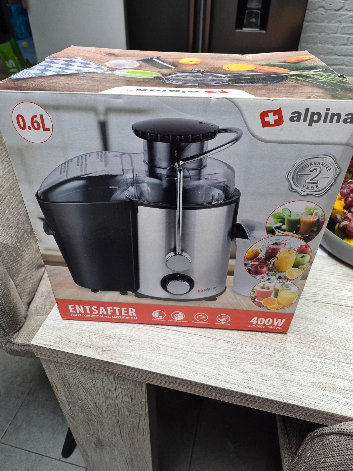 nieuwe Juice maker, Enlèvement