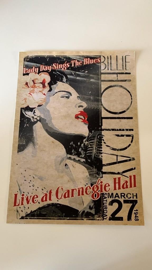 Affiche Billie Holliday, Collections, Collections Autre, Enlèvement, Utilisé