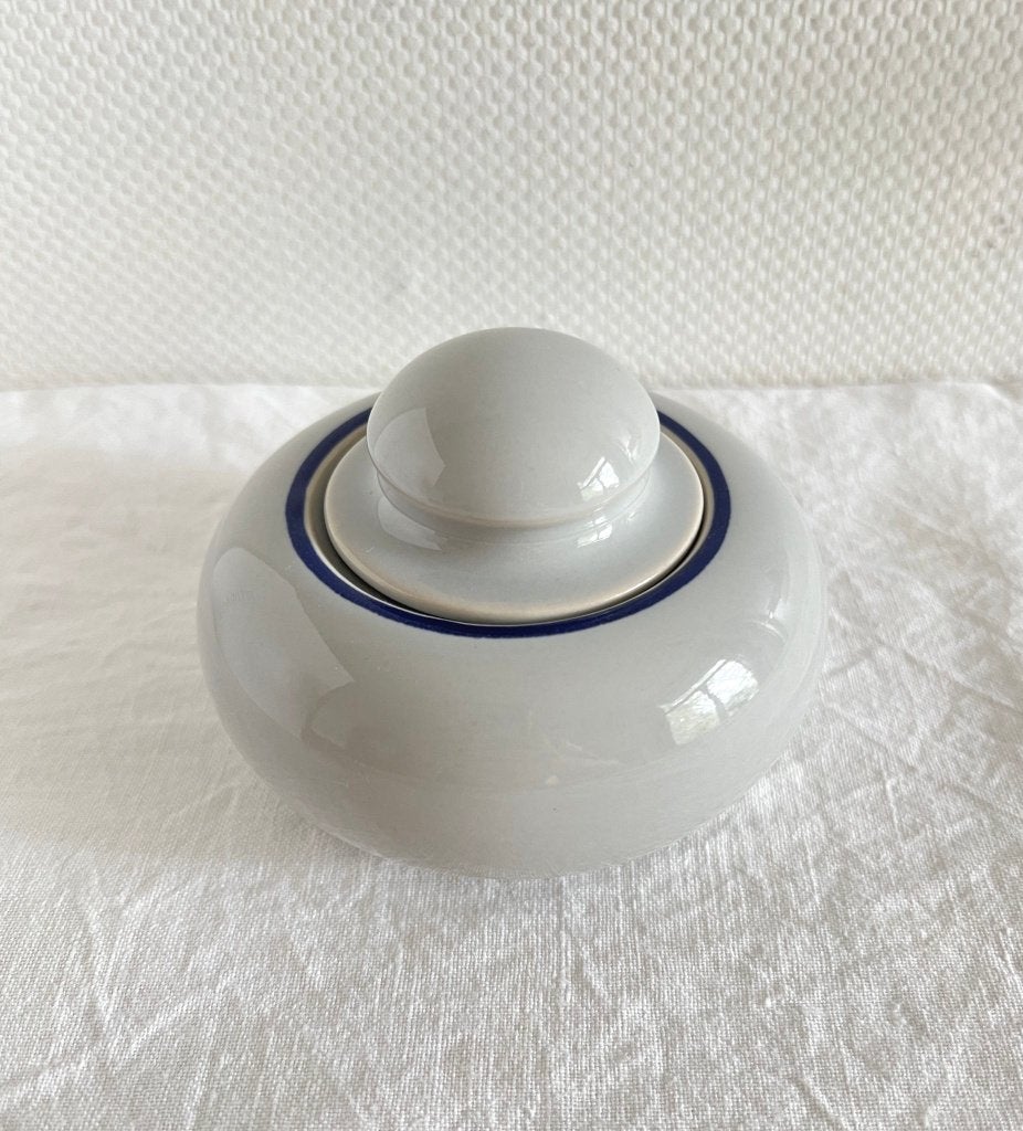 Sucrier bleu gris ligne bleu marine Rosenthal Studio Linie, Ophalen of Verzenden