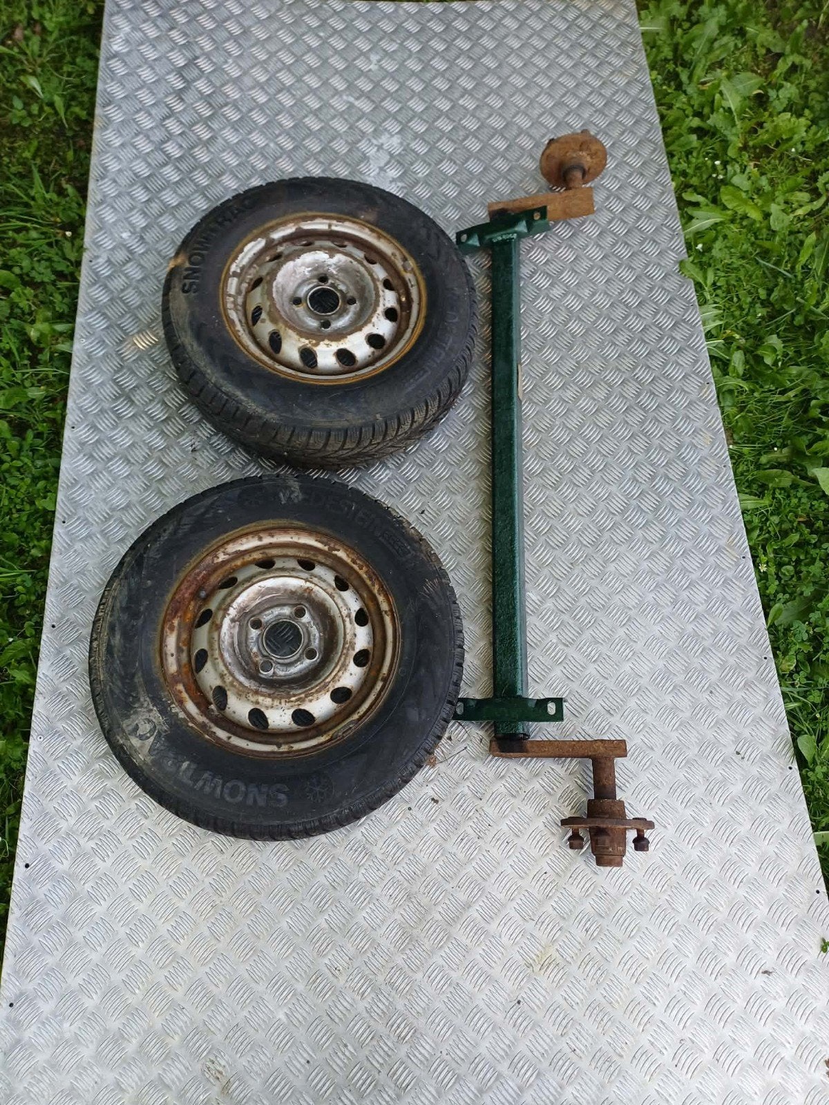 Petit essieux de remorque 500kg, Enlèvement