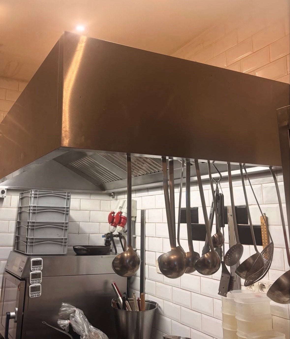 RvS Dampkap model maxi 2000x900x400 mm (Seriewerk), Enlèvement, Comme neuf