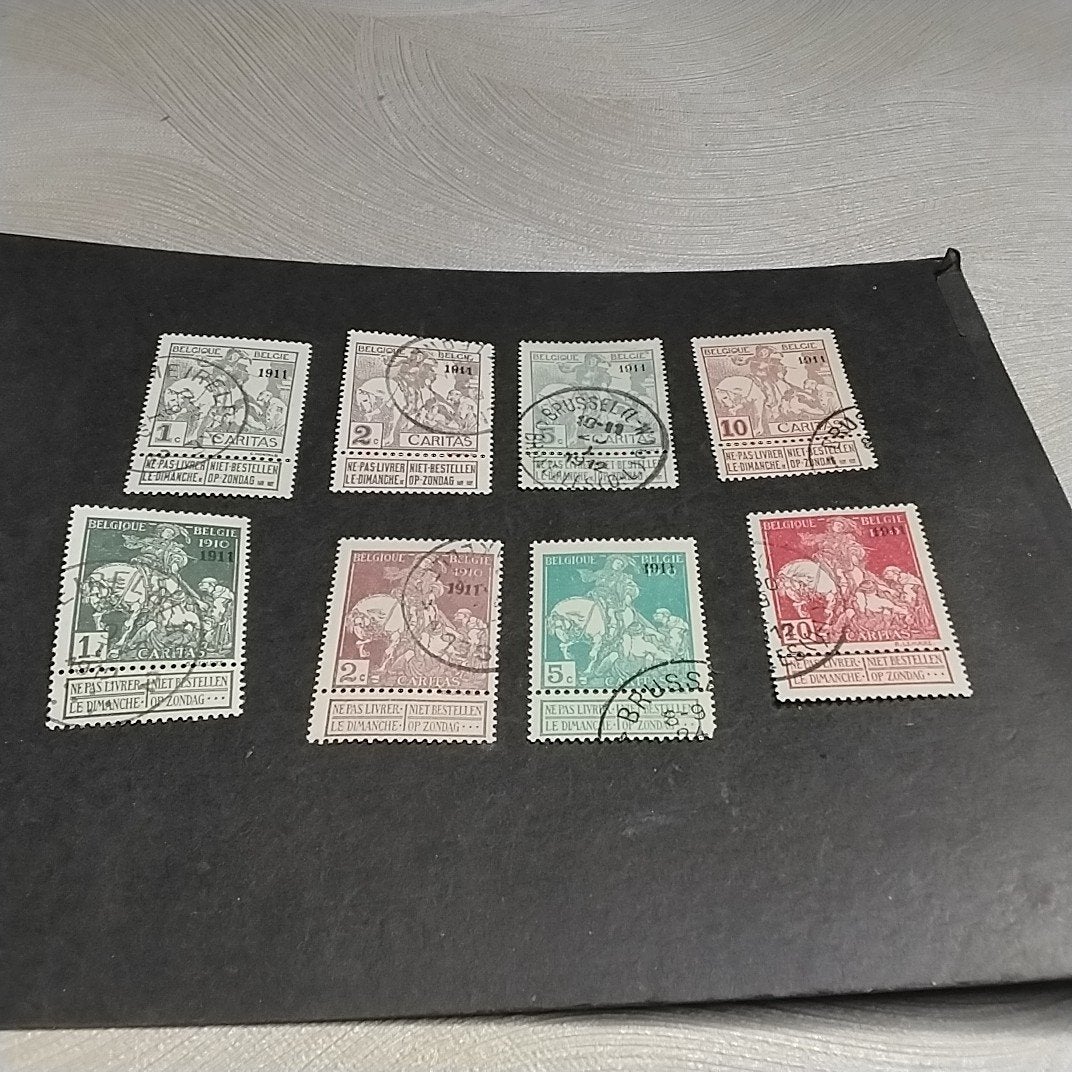BELGIE 92/99 gestempeld met cote 253,00 €, Ophalen of Verzenden, Gestempeld