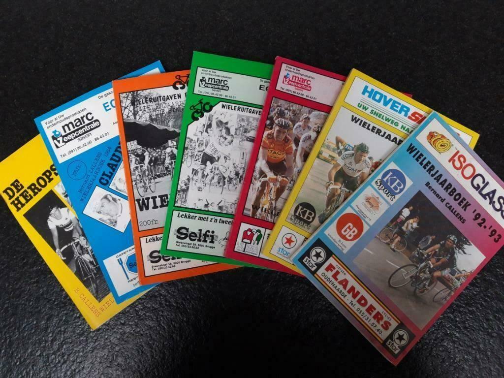 Wielerjaarboeken (7 stuks), Verzenden, Zo goed als nieuw, Bernard Callens, Lopen en Fietsen