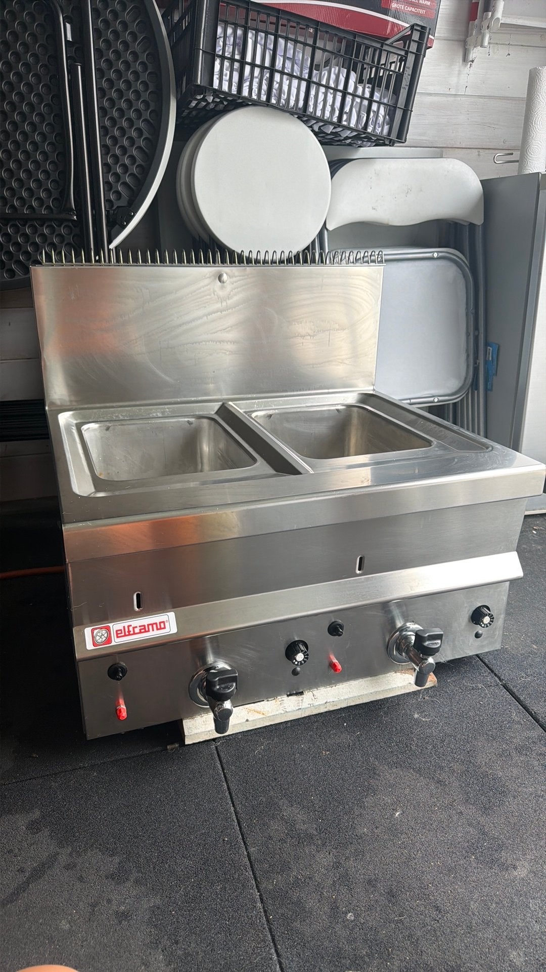 Friteuse à gaz Elframa, Enlèvement, Utilisé, Cuisinière, Friteuse et Grils