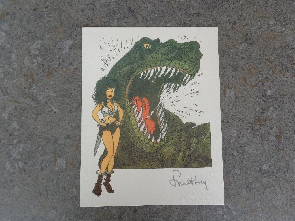 Ex-libris Walthéry, Ophalen