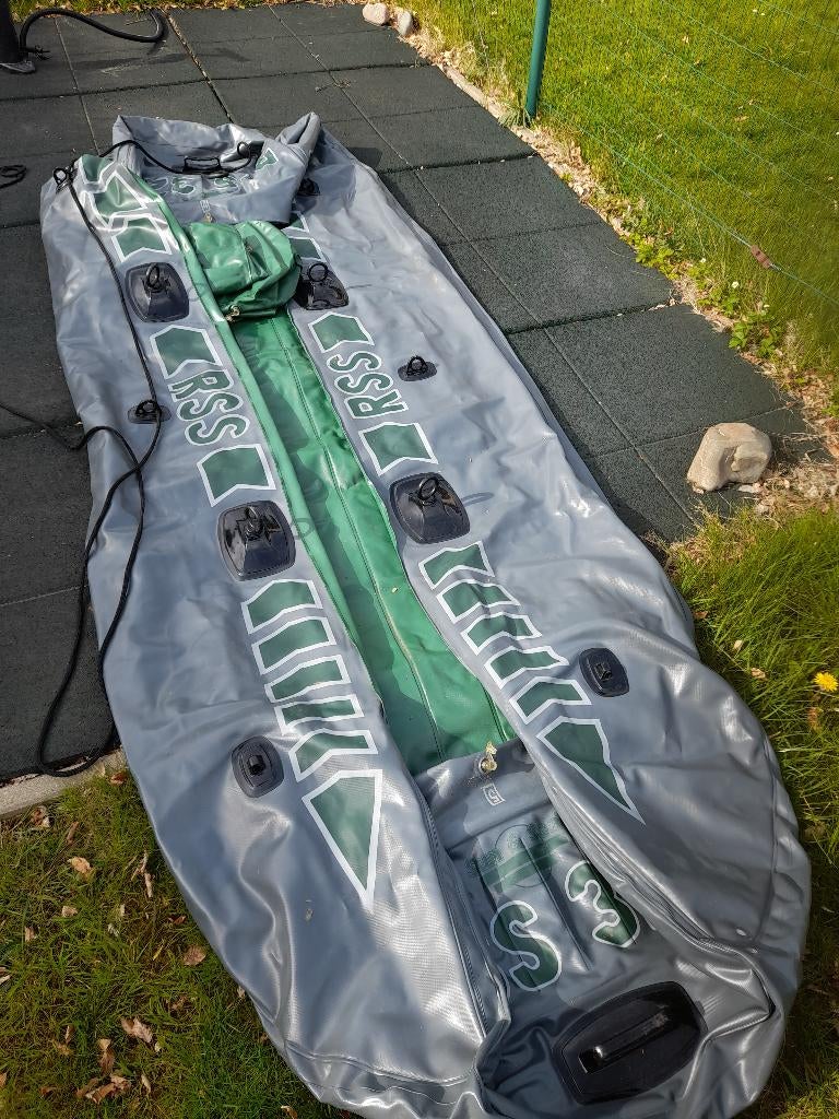 Opblaasboot raft, Ophalen, Gebruikt, Overige materialen