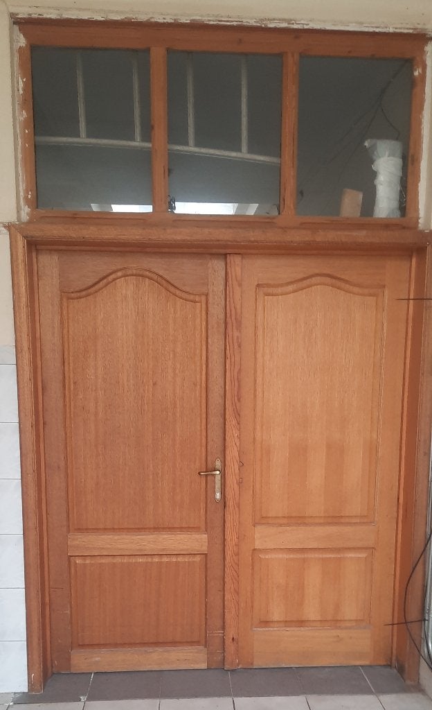 Houten deur met deurkozijn, Doe-het-zelf en Bouw, Ophalen