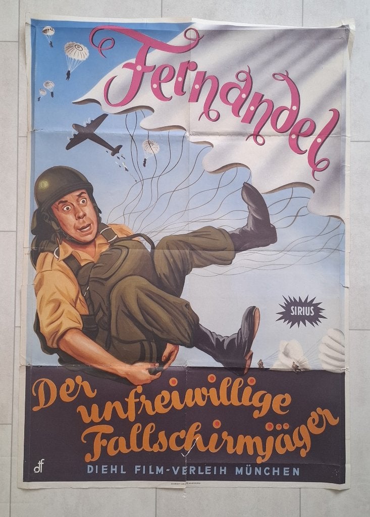 3 affiches de cinéma Fernandel, Collections, Enlèvement ou Envoi