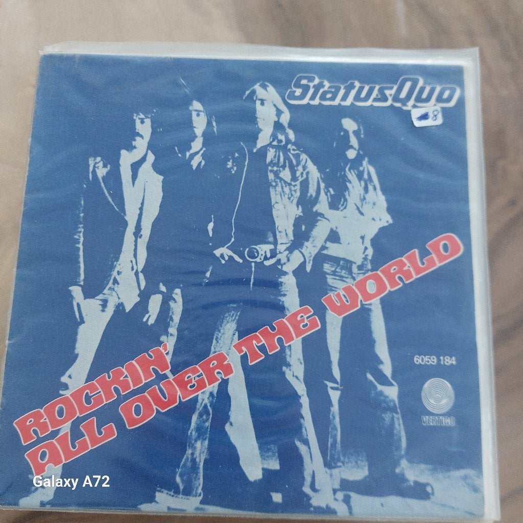 status quo rockin all over the world, Gebruikt, 7 inch, Ophalen of Verzenden, Rock en Metal
