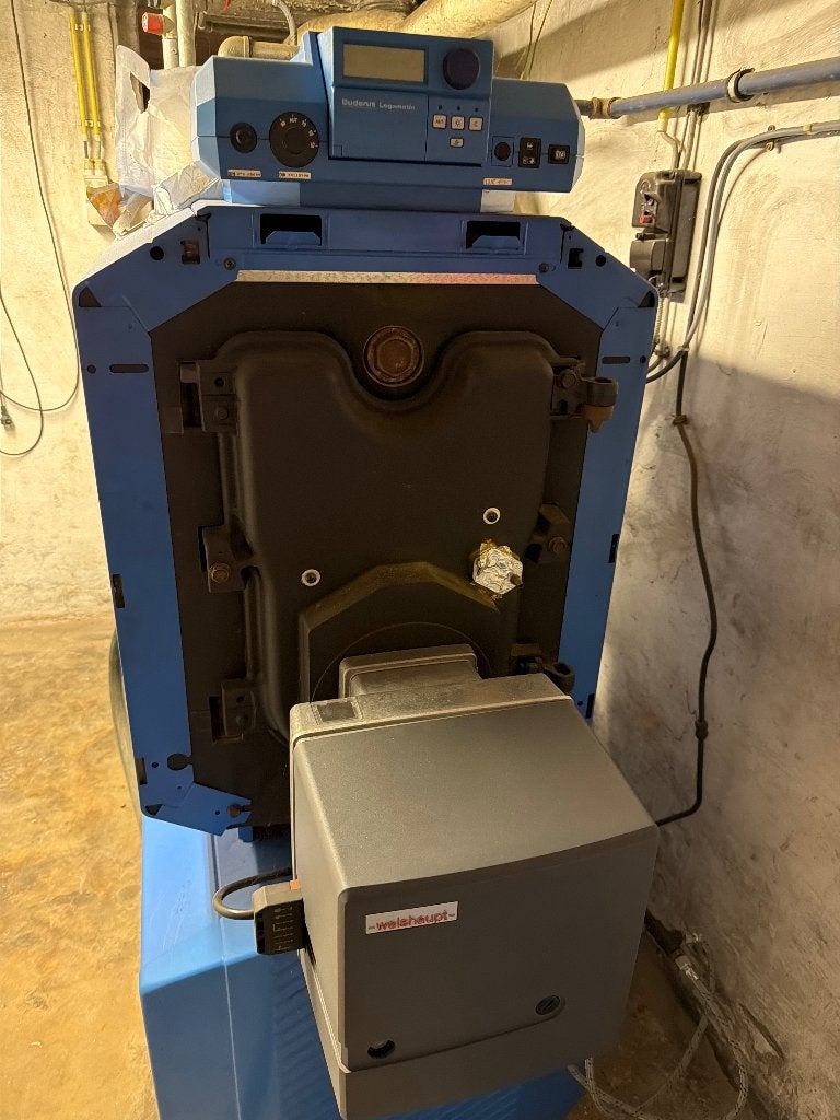 Mazoutketel met boiler buderus, Ophalen, 100 liter of meer, Boiler, Zo goed als nieuw