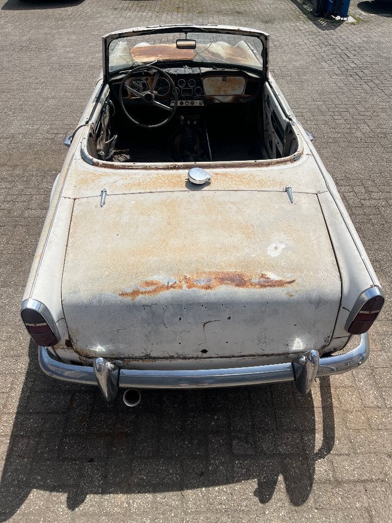 Triumph TR4 overdrive 1963 | restauratieproject uit Arizona, Auto's, Achterwielaandrijving, Zwart, 4 cilinders, Cabriolet