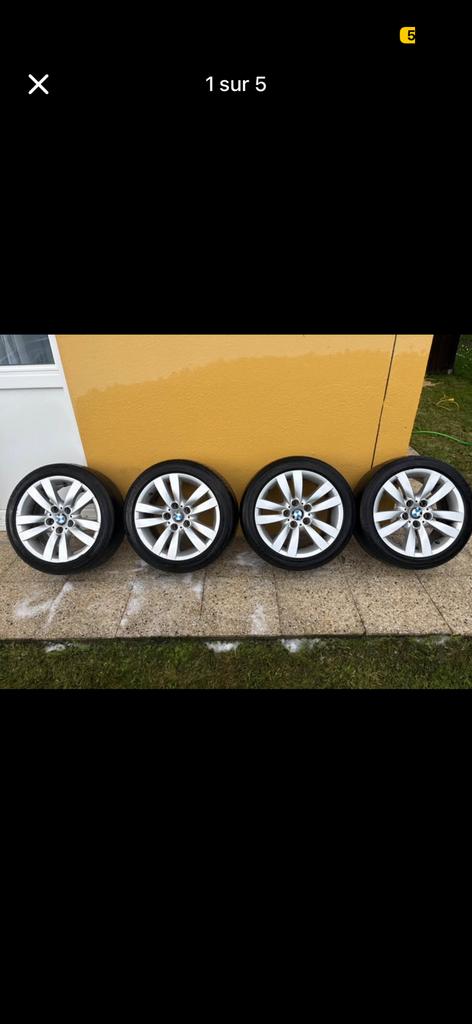 Jantes alu bmw 17 pouces, Autos : Pièces & Accessoires, Enlèvement, 17 pouces, Pneu(s)