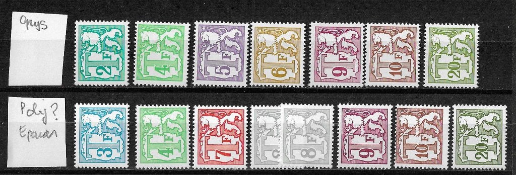 Belgique OPC TX Petite valeur *, Enlèvement ou Envoi, Non oblitéré, Neuf