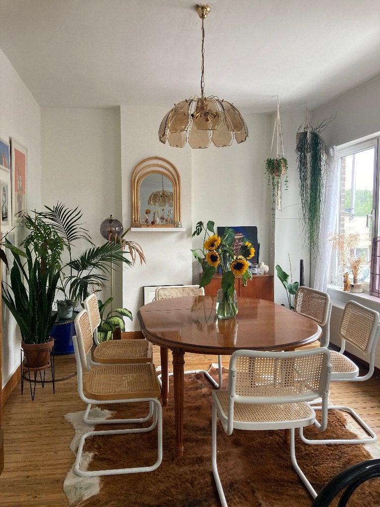 Set: 6 Cesca stoelen wit frame (Marcel Breuer style), Huis en Inrichting, Ophalen, Gebruikt, Cesca – Marcel Breuer – Bauhaus  – Mid Century  – Design