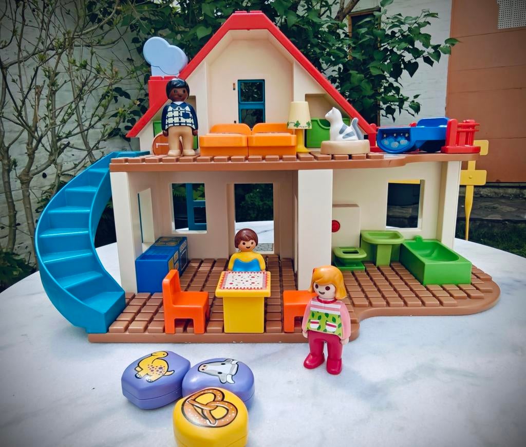 Playmobil 1.2.3 Woonhuis, Enlèvement, Utilisé, Ensemble complet