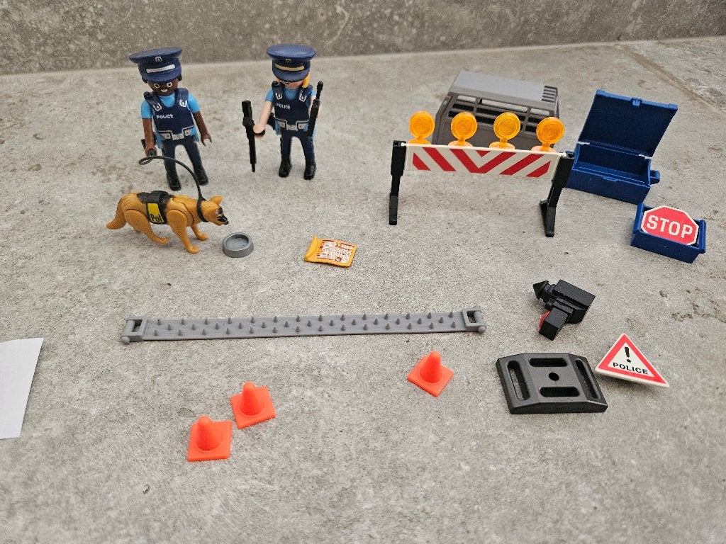 Playmobil Politiestraatblokkering – 6878, Enlèvement ou Envoi, Comme neuf, City action, Kit complet