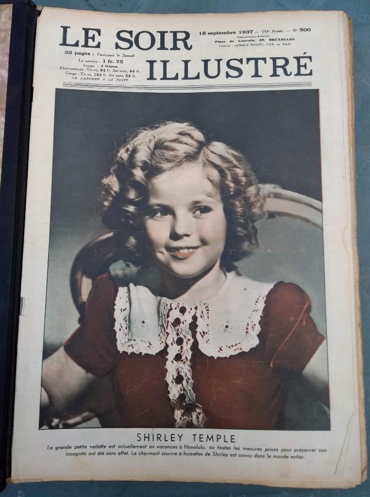 LE SOIR ILLUSTRÉ relié du 18/9/1937 au 7/5/1938, Enlèvement ou Envoi, 1920 à 1940, Journal