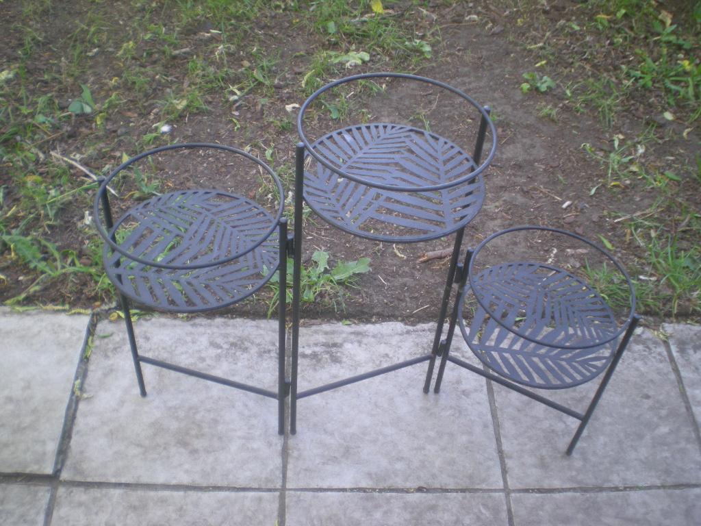 Rekje voor bloempotten H 50 cm L 60 cm, Tuin en Terras, Ophalen, Zo goed als nieuw