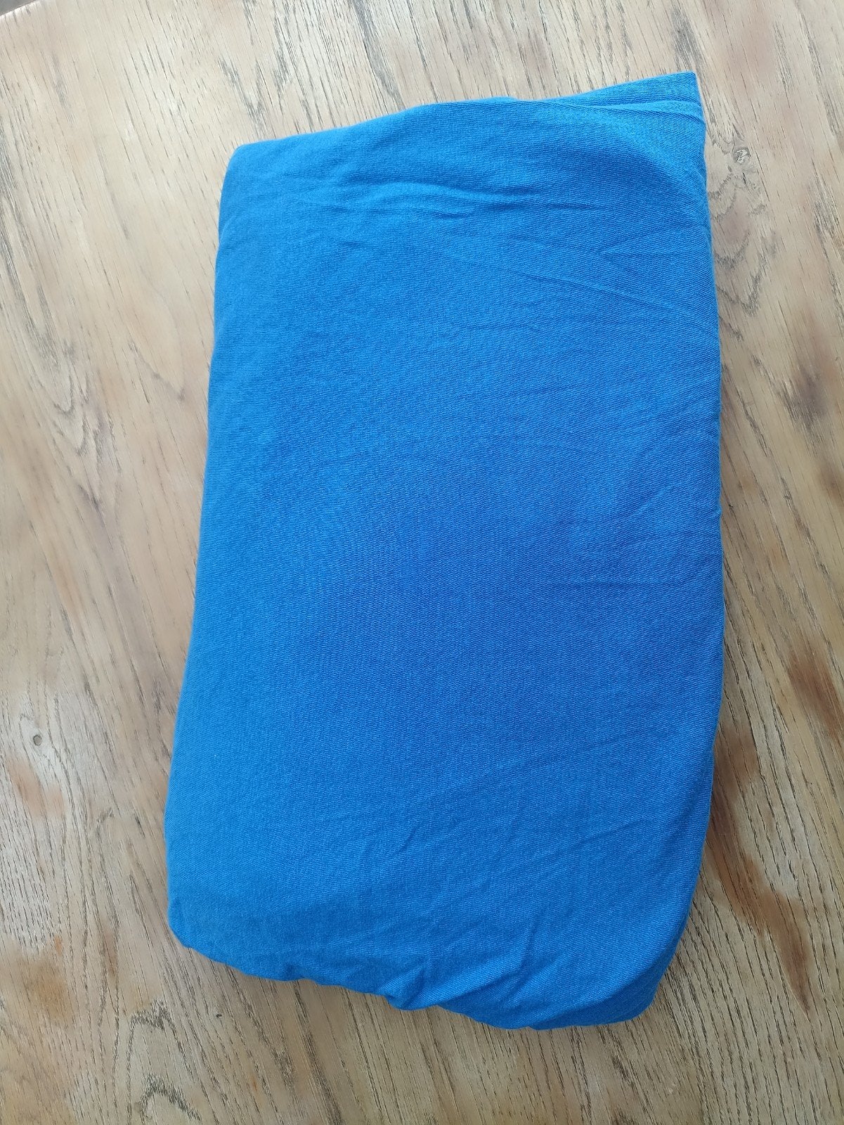 Drap housse bleu 1 personne, Drap-housse ou Taie d'oreiller, Enlèvement ou Envoi, Bleu, Lit simple