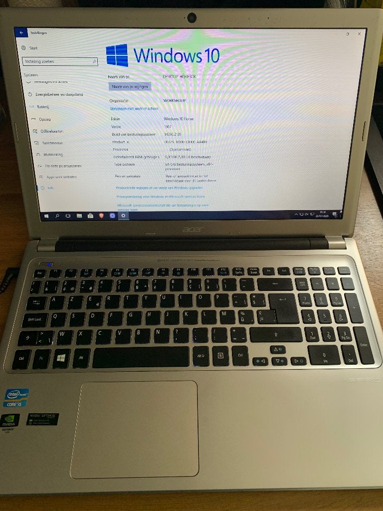 Acer aspire, Ophalen, Gebruikt