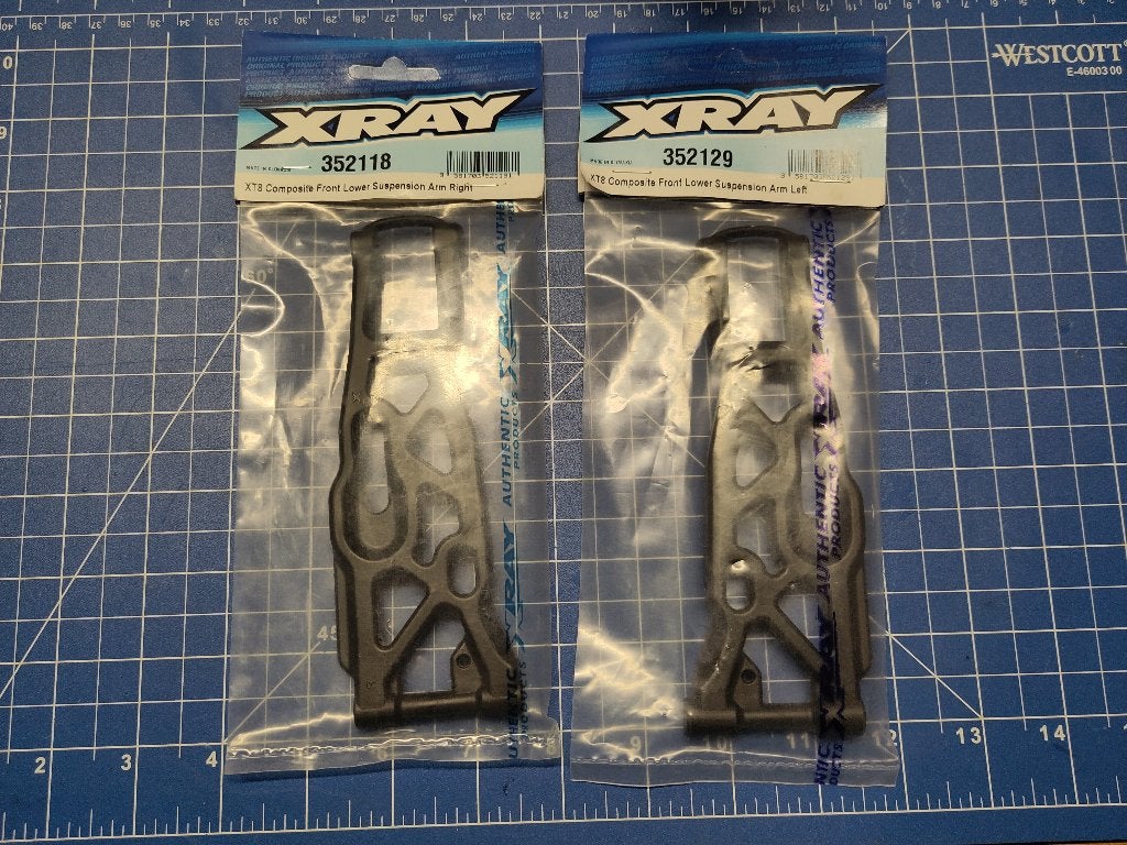 Xray XT8 Front Lower Suspension Arms, Elektro, Nieuw, Ophalen of Verzenden, Onderdeel