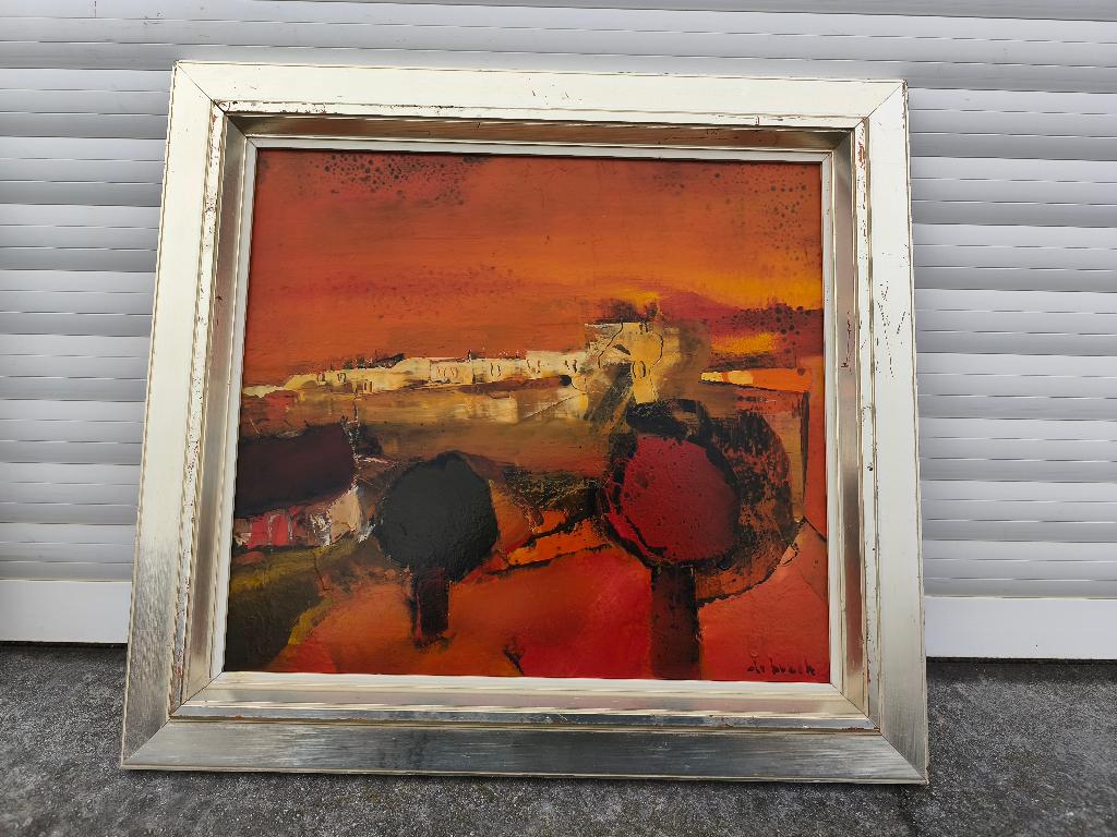 Huile sur panneau signe Félix de boeck, Antiek en Kunst, Ophalen of Verzenden