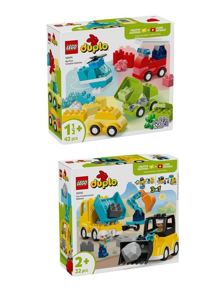 DUPLO 2 dozen bouw - creatieve voertuigen, Nieuw, Ophalen of Verzenden, Duplo, Complete set