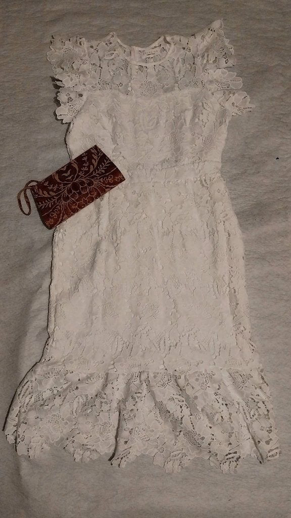Robe en dentelle blanche romantique (46), Kleding | Dames, Autre, Ophalen, Nieuw