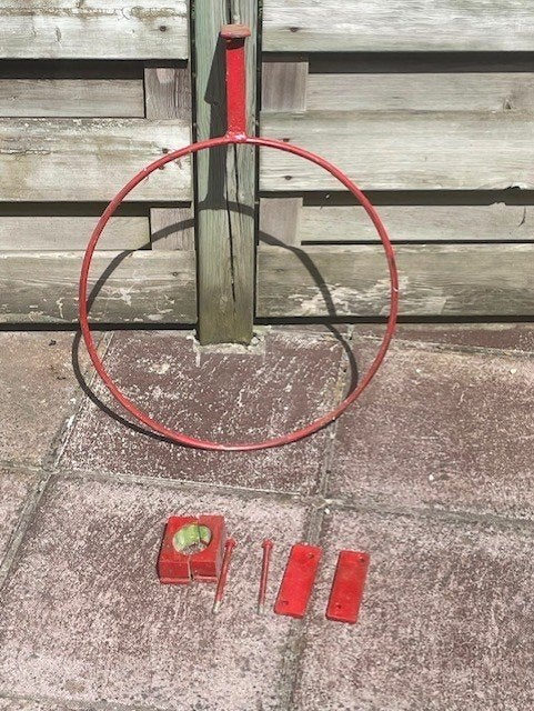 metalen basketbalring - anneau de basket en métal, Enlèvement, Comme neuf, Anneau, Panneau ou Poteau