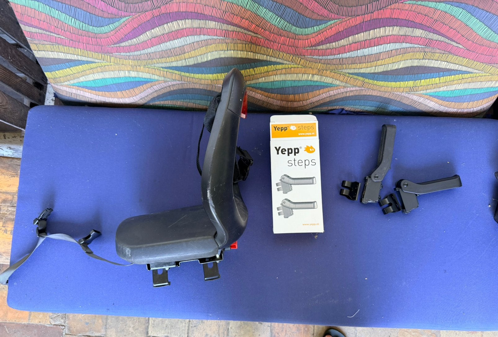 Siège enfant vélo Yepp + repose-pieds Yepp Steps – complet, Enlèvement, Repose-pieds