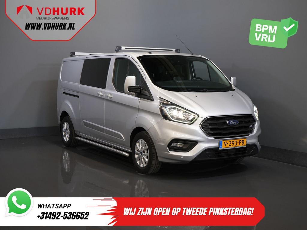 Ford Transit Custom 2.0 TDCI 130 pk L2 Limited DC Dubbel Cab, Autos, Camionnettes & Utilitaires, Entreprise, ABS, Air conditionné