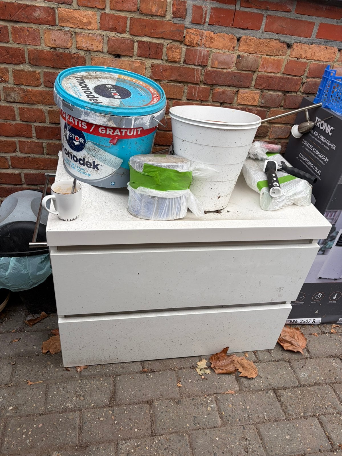 Ikea badkamer meibel wit 80cm, Huis en Inrichting, Ophalen, Gebruikt, Wastafelkast