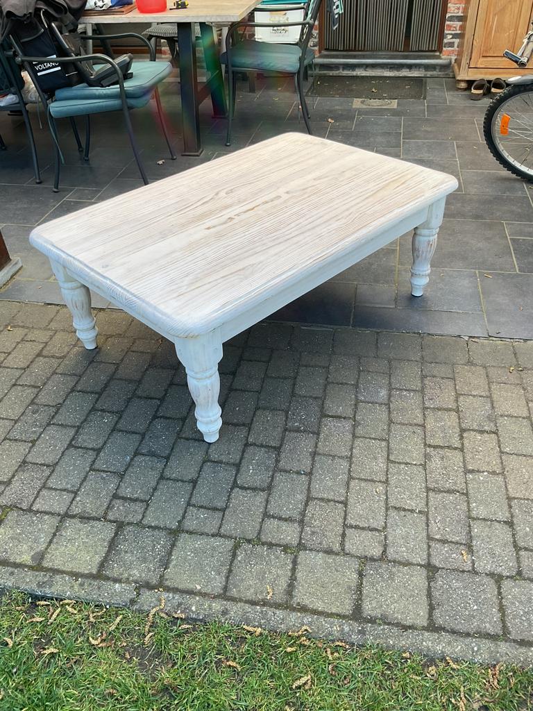 Salontafel, Maison & Meubles, Tables | Tables de salon, Enlèvement, Utilisé, Pin