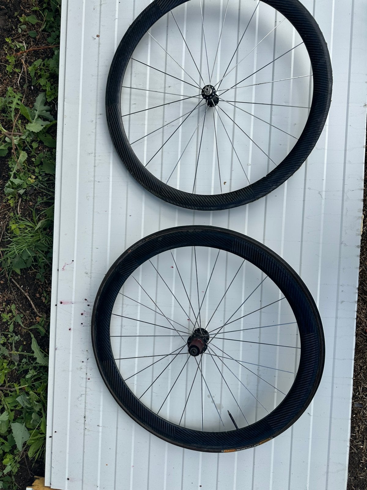 Carbon koersfietswielen, Ophalen of Verzenden, Zo goed als nieuw, Carbon